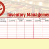 restaurant inventory management custom printed stick-on dry erase surface