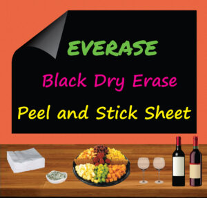 Plain Black Re-Stic Dry Erase Surface