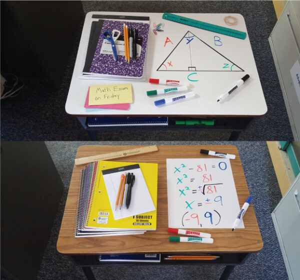 Plain White Re-Stic On Desks