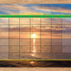 calendar whiteboard - custom printed design - sunset background