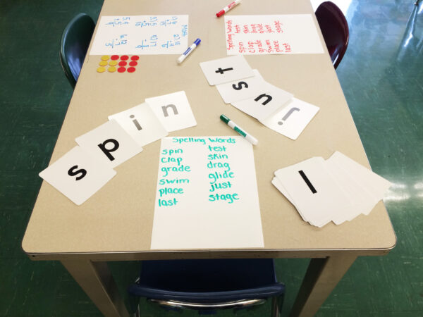 Dry Erase Sheets on Desk