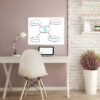Plain White Re-Stic on wall