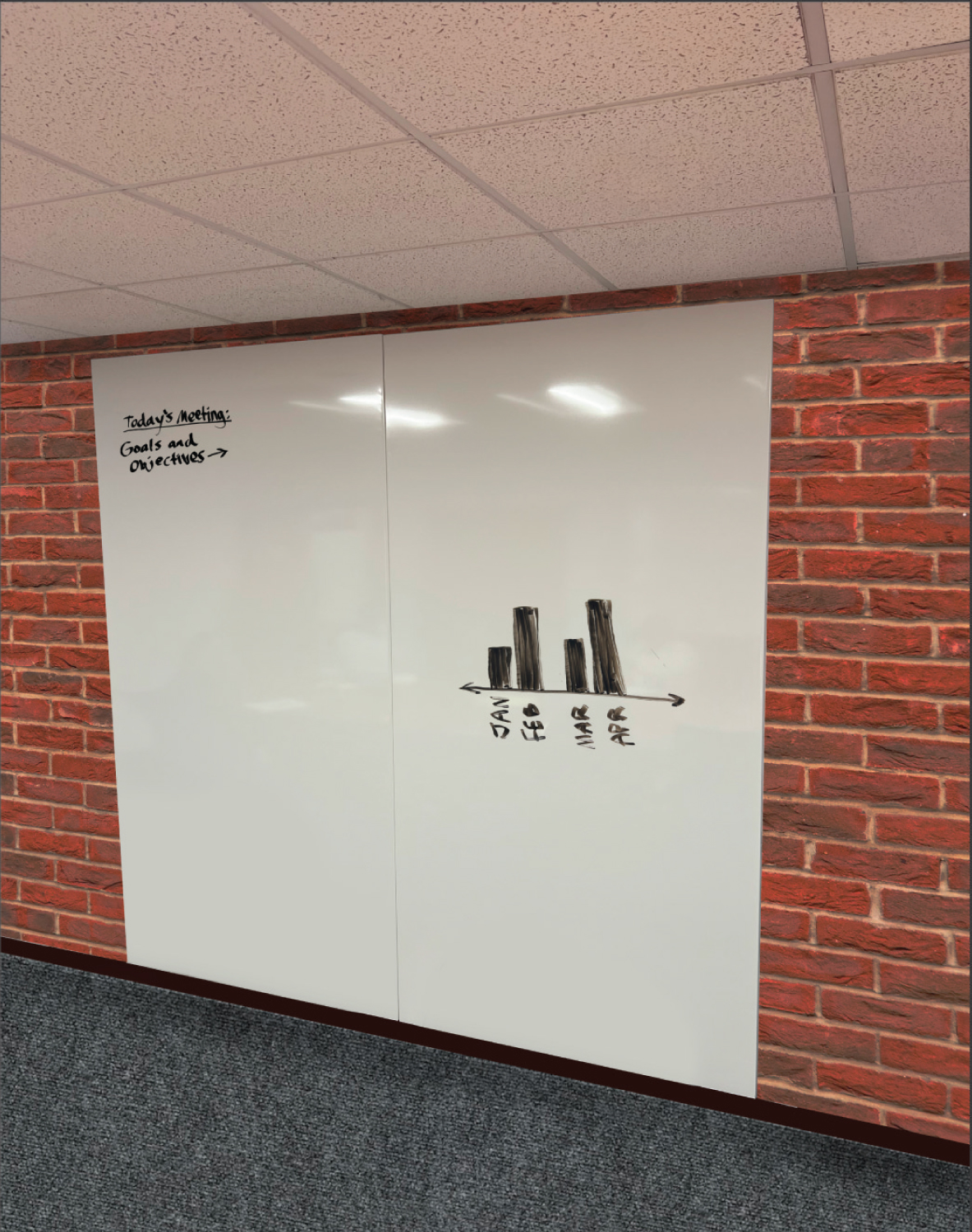 Magnetic Whiteboard Wall Panels