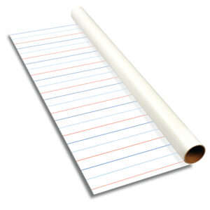 Dry Erase Resurfacing Material with Penmanship Lines