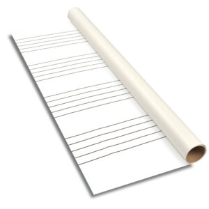 Dry Erase Resurfacing Material with Music Staff Lines