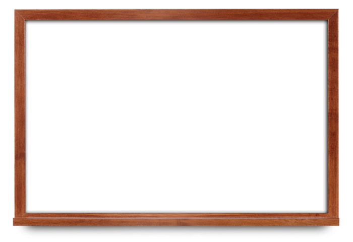 magnetic whiteboard with narrow cherry frame