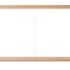 4x16-foot whiteboard with wide wood maple frame